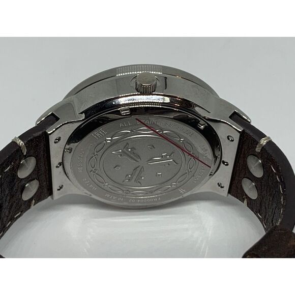 FRYE FR00004-02 Men's Brown Leather Analog Cream Dial Quartz Wrist Watch LW8 - Picture 11 of 12